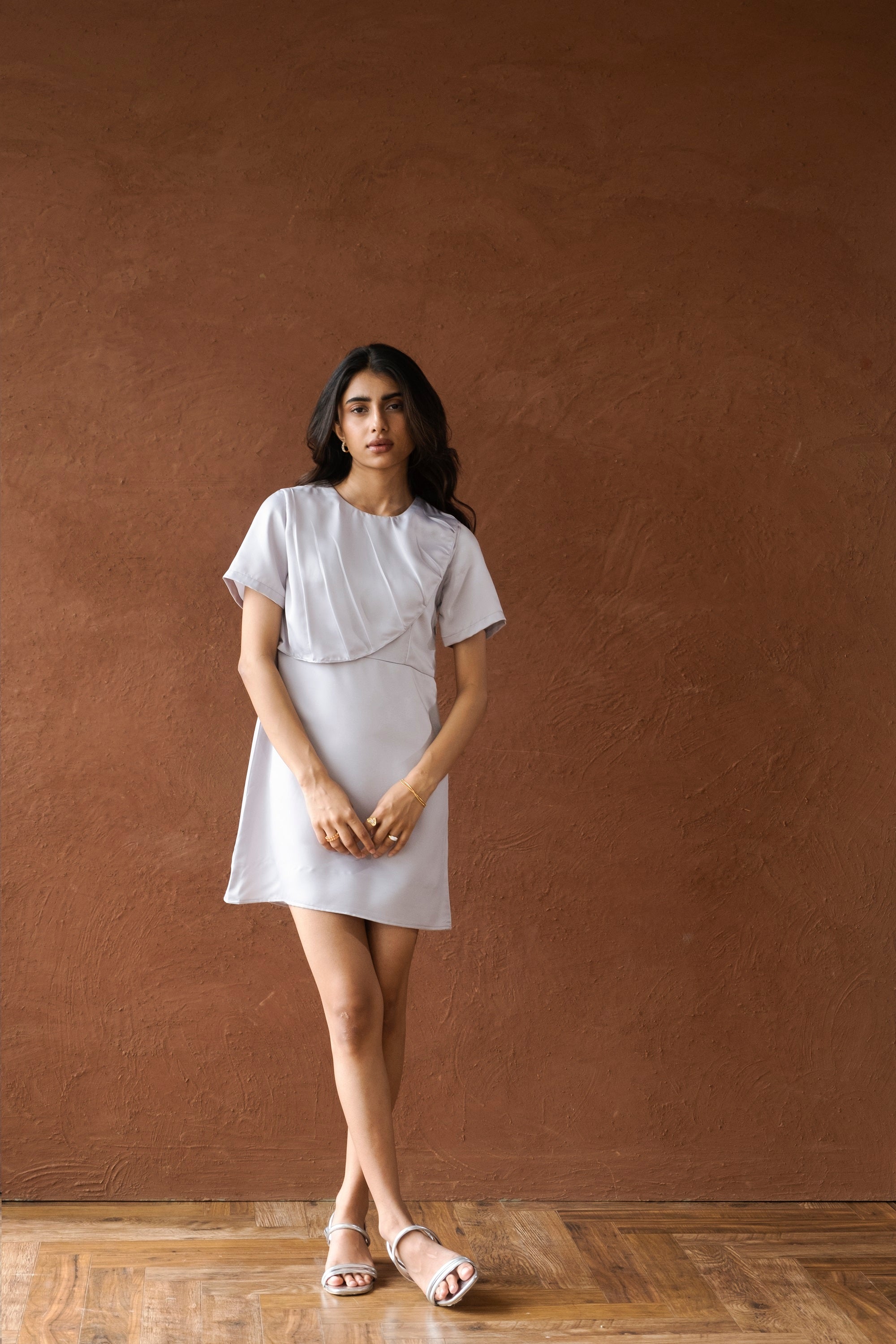 Curtain Flap Short Dress